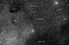 Barnard 352-353 Dark nebulae in Cygnus map