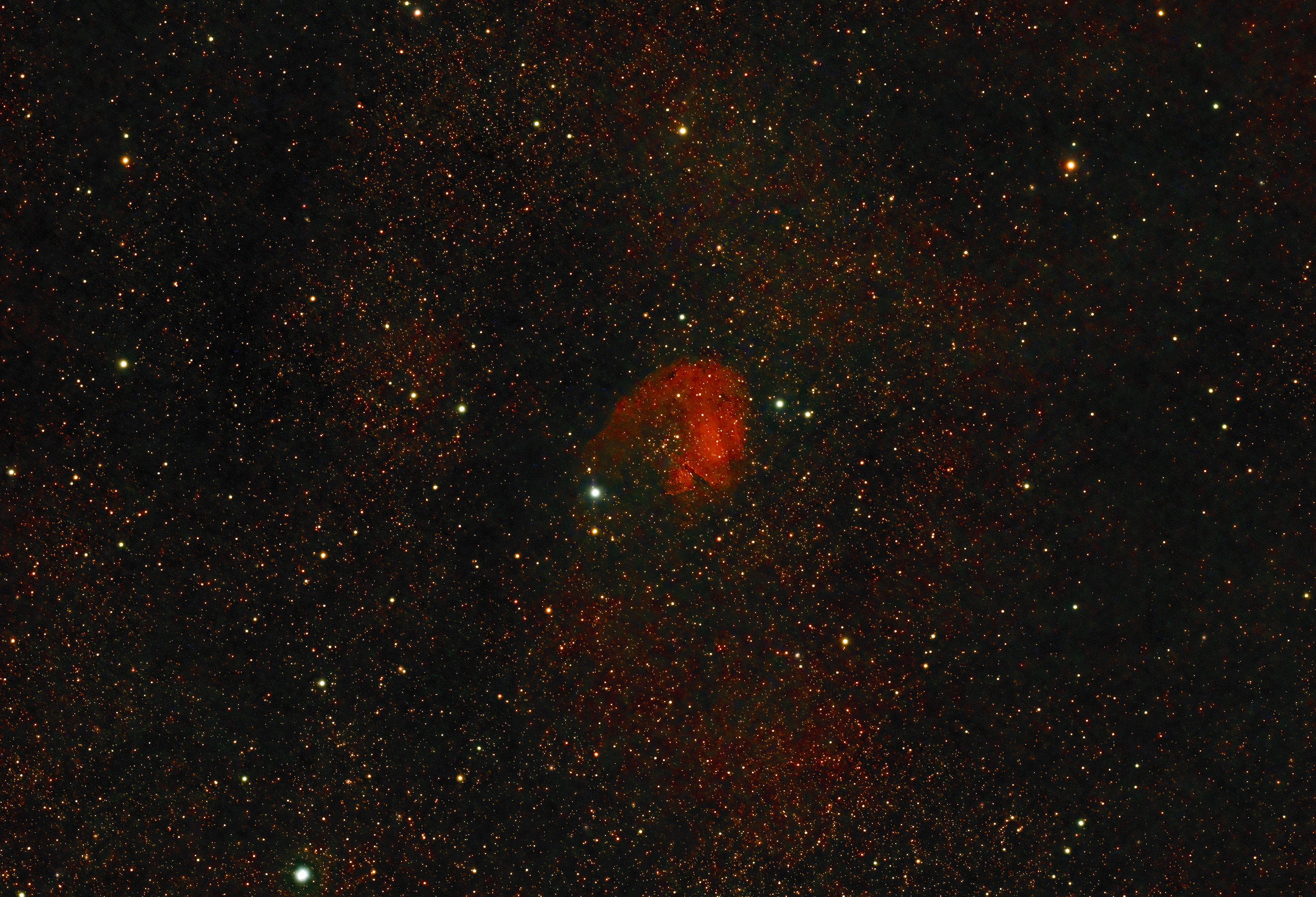 Sh2-69 Emission nebula in Aquila